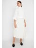 ASSUILI Kaszmirowa spódnica w kolorze kremowym
