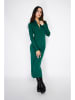 ASSUILI Kaschmir-Strickkleid in Dunkelgrün