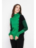 ASSUILI Pullover in Grün/ Schwarz