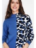 ASSUILI Trui blauw/zwart/wit