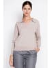 ASSUILI Pullover in Taupe