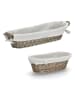 Zeller Baguettekorb in Braun - (B)49 x (H)14 x (T)10 cm