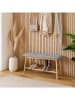 Zeller Sitzbank in Hellbraun/ Grau - (B)89,5 x (H)44 x (T)30 cm