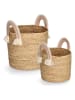 Zeller Aufbewahrungskorb ''Rainbow'' in Beige - (H)34 x Ø 35 cm