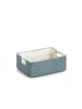 Zeller Aufbewahrungskorb in Petrol - (B)27 x (H)19 x (T)10 cm