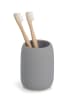 Zeller Zahnputzbecher in Grau - (H)11 x Ø 8 cm