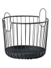 Zone Denmark Aufbewahrungskorb "Inu" in Schwarz - (H)30,5 x Ø 30 cm