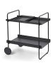 Zone Denmark Barwagen "Cocktail" zwart - (B)60,5 x (H)66,4 x (D)40,5 cm