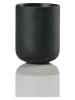 Zone Denmark Zahnbürstenbecher "Sensu Black" in Schwarz - (H)9,5 cm x Ø 7,4 cm