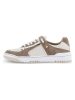 Hey Marly Leder-Sneakers in Hellbraun/ Creme