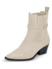 Hey Marly Leder-Stiefeletten in Creme