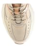 Högl Leder-Sneakers in Beige/ Creme/ Gold