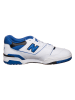 New Balance Leder-Sneakers "550" in Weiß/ Blau