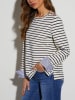 Milan Kiss Sweatshirt crème/donkerblauw