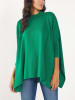 Milan Kiss Poncho in Grün