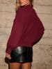 Milan Kiss Sweter w kolorze bordowym
