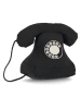 Bizzotto Türstopper "Telephone" in Schwarz - (B)24 x (H)20 cm
