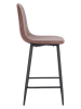 Bizzotto Küchenhocker "Irelia" in Braun - (B)46 x (H)65 x (T)39 cm