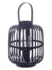 Bizzotto Lampion "Brielle" w kolorze czarnym - wys. 29 x Ø 24 cm