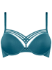Marlies Dekkers Biustonosz push-up "Dame De Paris" w kolorze turkusowym