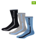 Wrangler 3er-Set: Sportsocken "Coutts" in Dunkelblau/ Grau/ Hellblau