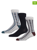 Wrangler 3er-Set: Socken "Ferrier" in Schwarz/ Grau