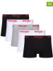 Wrangler 5er-Set: Boxershorts "Willox" in Schwarz/ Weiß/ Hellgrau