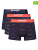 Wrangler 3er-Set: Boxershorts "Graph" in Dunkelblau