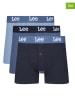 LEE Underwear Bokserki (3 pary) "Bonner" w kolorze granatowo-niebieskim