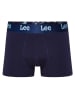 LEE Underwear 3er-Set: Boxershorts "Mcavoy" in Dunkelblau/ Hellblau