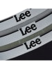 LEE Underwear 3er-Set: Boxershorts "Raymar" in Schwarz/ Khaki/ Grau