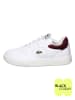 Lacoste Leren sneakers wit/rood