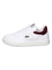 Lacoste Leren sneakers wit/rood