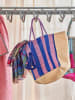 Rice Shopper blauw/paars - (B)40 x (H)40 x (D)30 cm