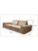 Bunky Spielsofa ''Teddy'' in Beige - (B)168 x (H)58 x (T)84 cm