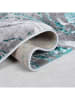 Flair Rugs Teppich in Grau/ Weiß/ Blau