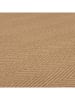 Flair Rugs Jute-Teppich in Hellbraun
