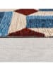 Flair Rugs Laagpolig tapijt "Lennox Geometric" blauw/bordeaux