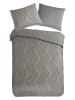 Pure Mikrofaser-Bettwäsche-Set "Zigzag " in Taupe