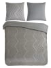 Pure Mikrofaser-Bettwäsche-Set "Zigzag " in Taupe