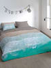 Pure Komplet pościeli "Bobby" w kolorze niebieskim ze wzorem z mikrofibry