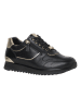 HASSIA Leder-Sneakers "Porto" in Schwarz/ Gold