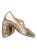 HASSIA Leren ballerina's met bandje "Cordoba" goudkleurig