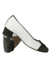 HASSIA Leren pumps "Evelyn" wit/zwart