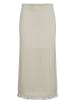 NÜMPH Spódnica w kolorze kremowym