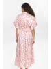 NÜMPH Kleid "Nutwinkle" in Creme/ Rosa