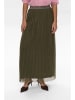 NÜMPH Plisseerock "Mea" in Khaki