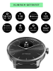 WITHINGS Smartwatch "ScanWatch Light" in Schwarz/ Silber