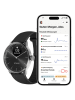 WITHINGS Smartwatch "ScanWatch Light" in Schwarz/ Silber