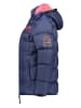 Geographical Norway Doorgestikte jas "Citernier" blauw/roze